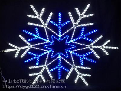 定制圣诞节雪花灯 平面图案灯 LED灯杆造型灯 商场美陈 节日装饰灯